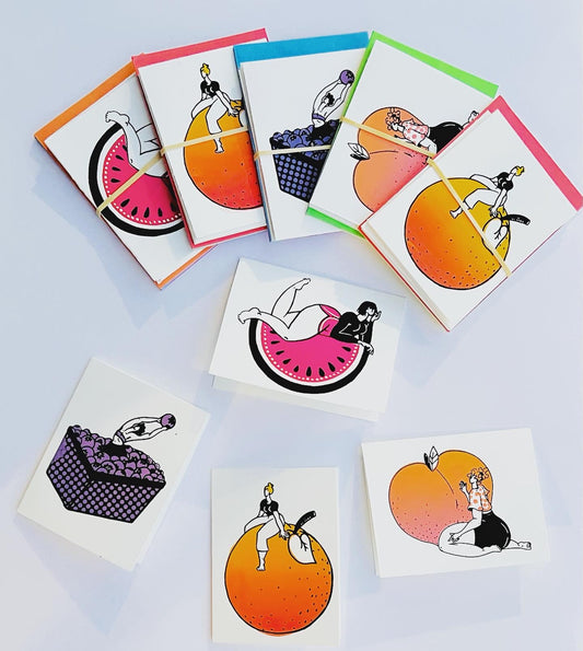 Cutie Fruity Blank Card Set